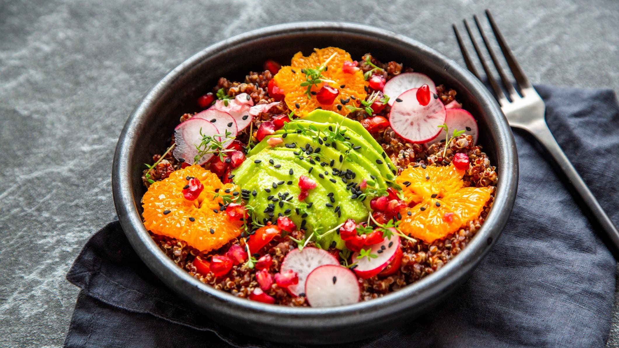 Quinoa-Salat mit Orange