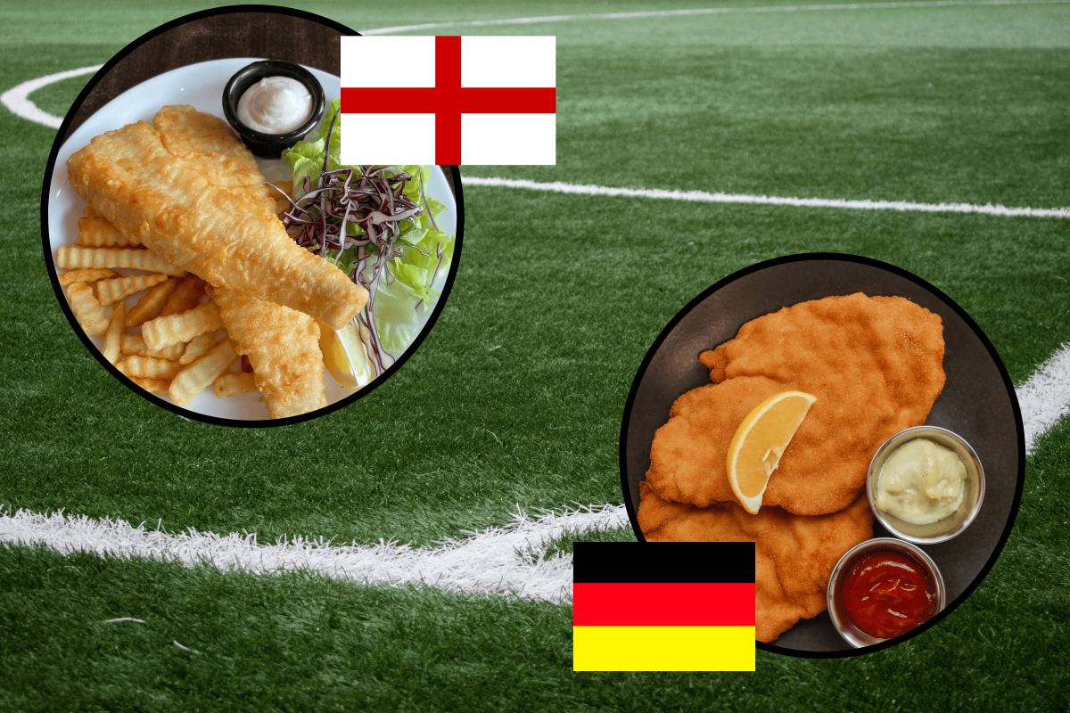 Deutschland vs England, Fish and Chips vs Schnitzel